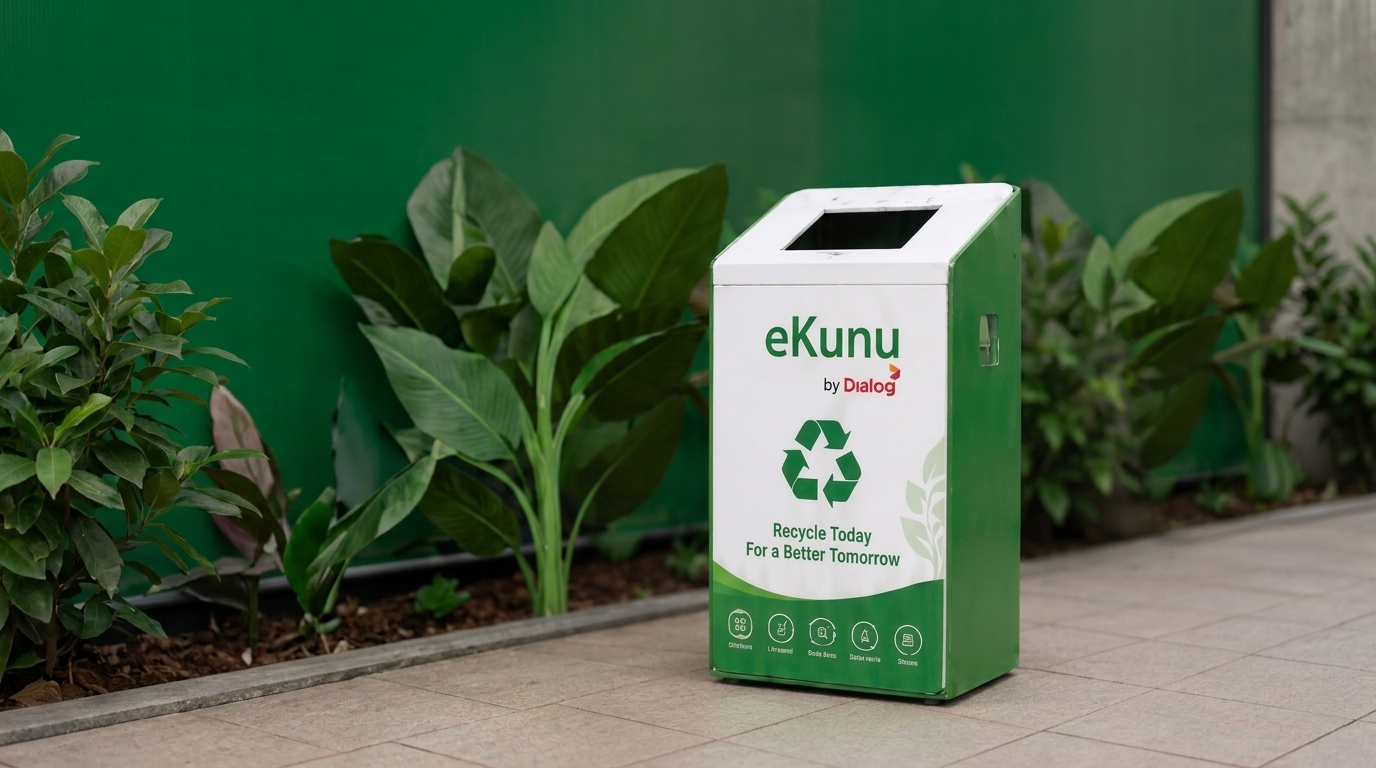 An Ekunu e-waste recycling collection box