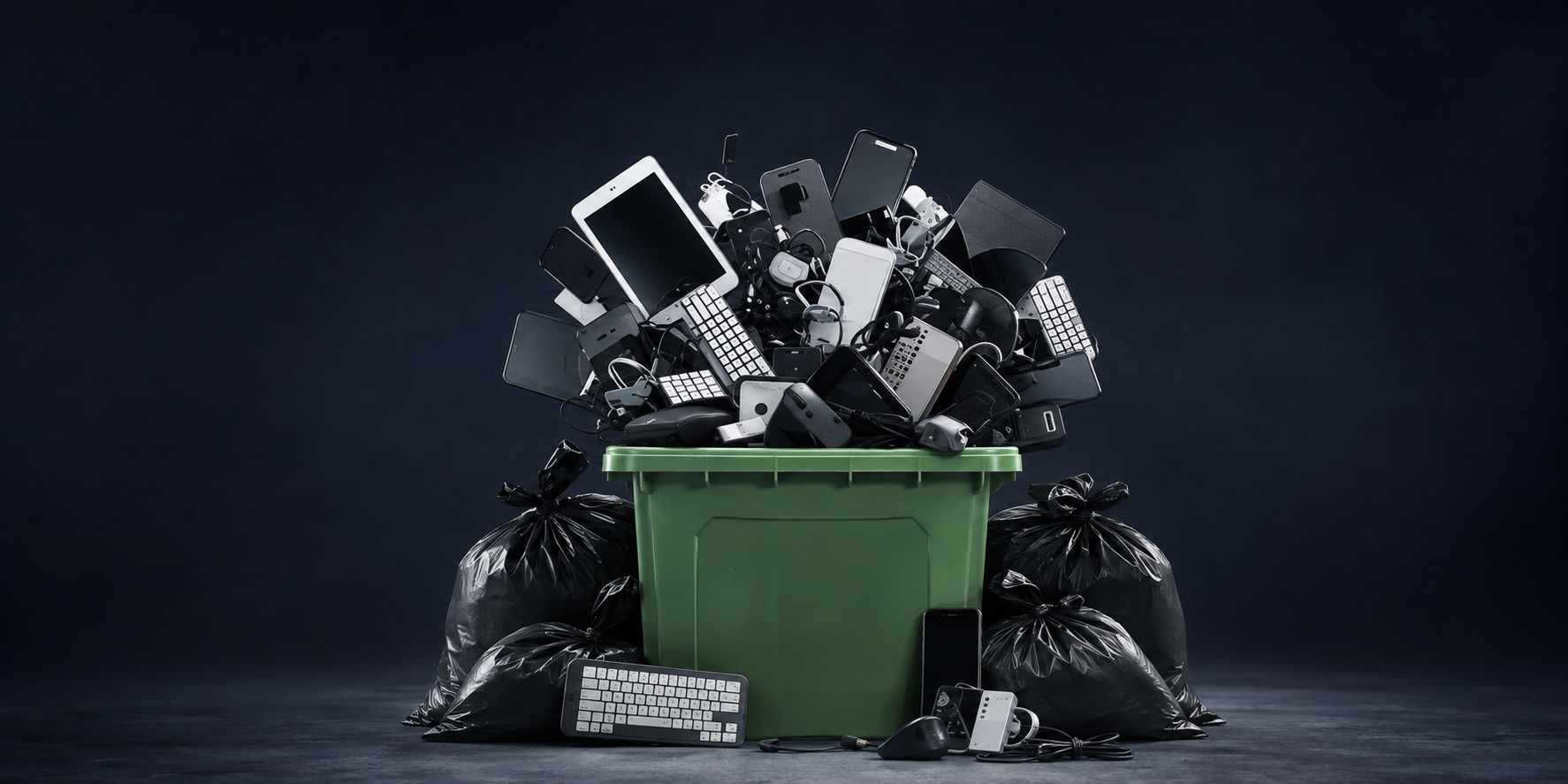 An e-Kunu e-waste recycling collection box